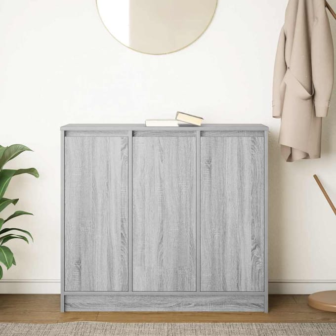 vidaXL - Dressoir - 85x34x76 - cm - spaanplaat - grijs - sonoma