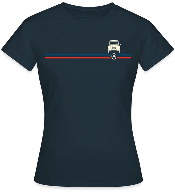 Citroën Logo Strepen 2CV Model T-Shirt Dames