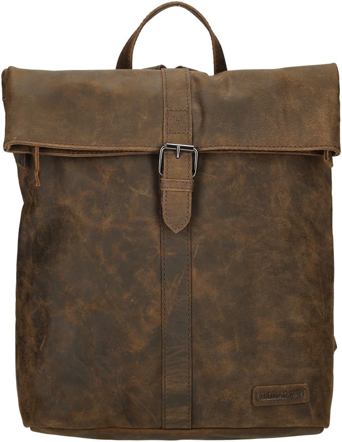 Enrico Benetti Genua Leren Rugzak - 10 Liter - Bruin