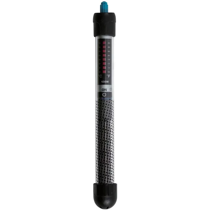 Aquariumverwarmer - Zolux - Verwarmer 100 - 100 W - Lengte 27 cm - Zwart
