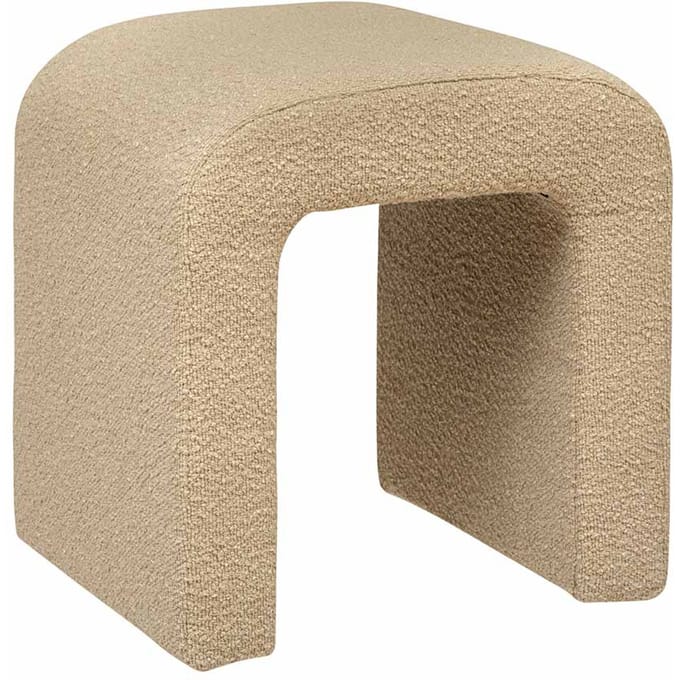 Eazy Living Bouclé Poef Jira Beige