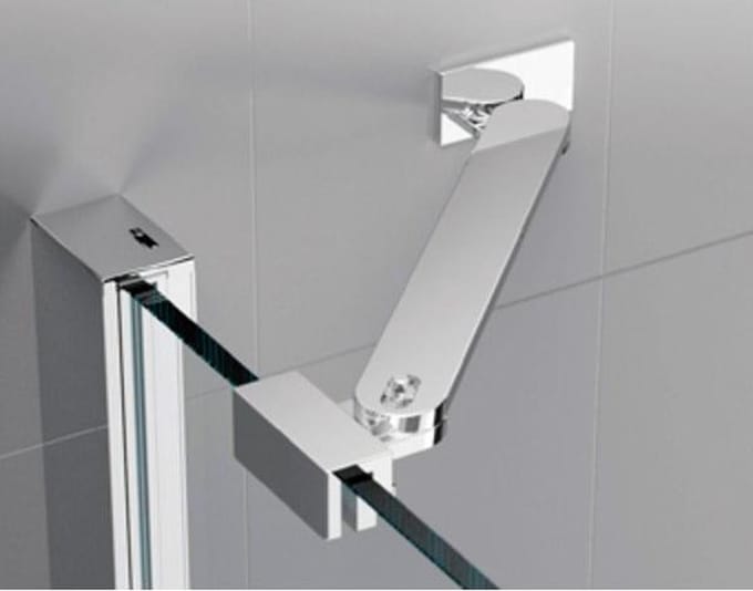Novellini Louvre muursteun 25cm chroom