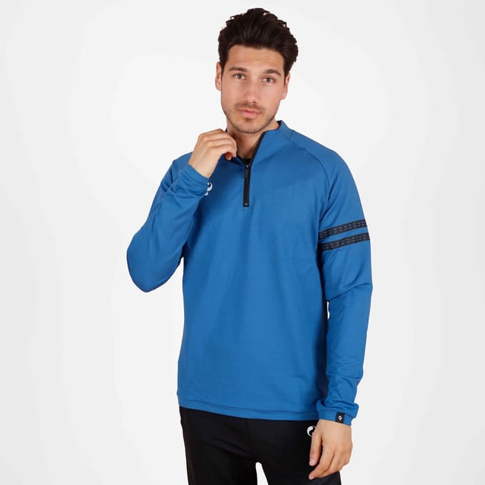 Heren Zip Sweater Legend - Blauw