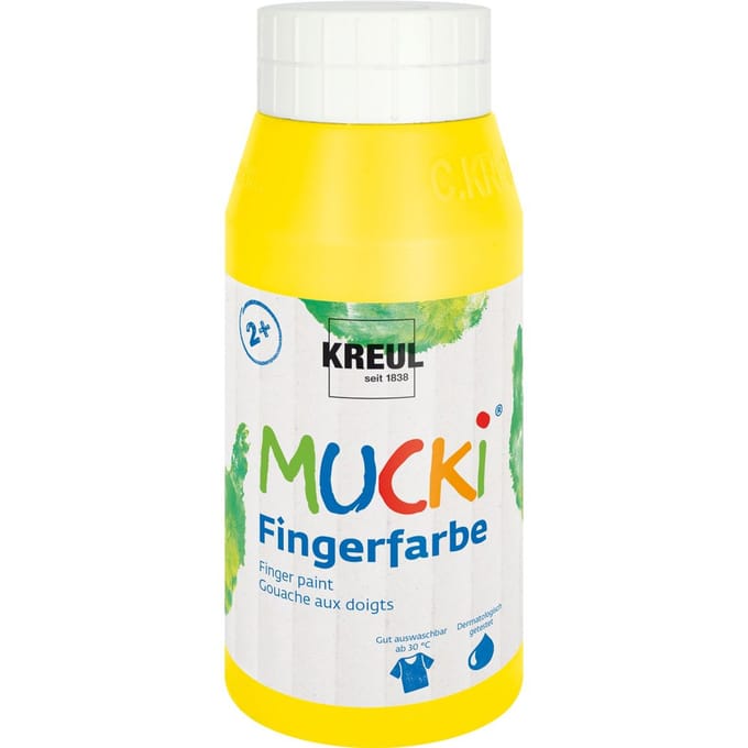 MUCKI Vingerverf, 750 ml - Geel