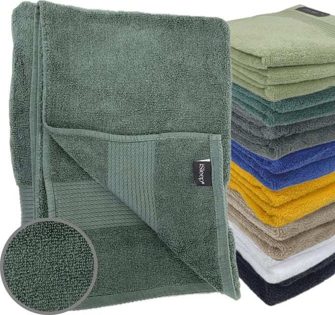 iSleep Terry Strandlaken - 100x180 cm - Donker Groen
