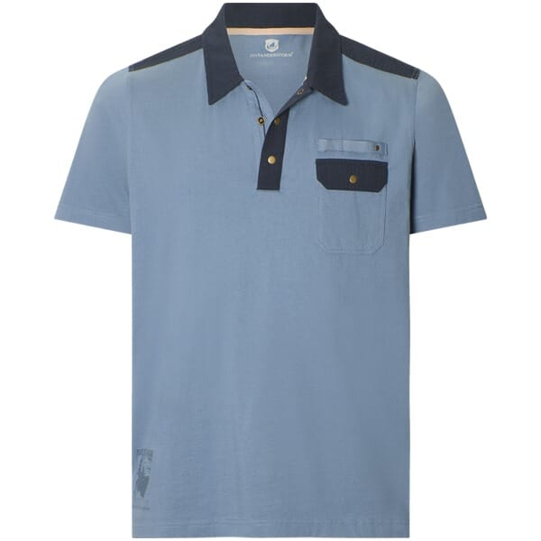 Jan Vanderstorm herren Poloshirt - 52/54 - blauw - Plus Size