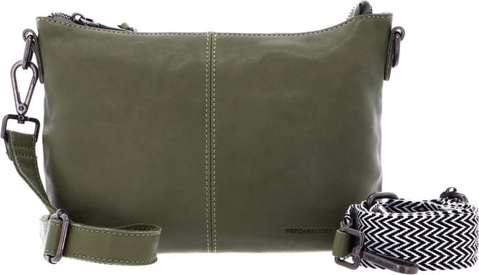 FREDsBRUDER Leren Schoudertas Jeren Crossbody Leaf Groene