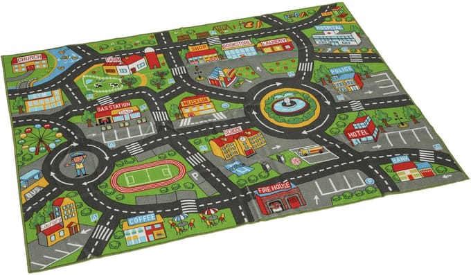 Aiyaplay Kinder Vloer Speelmat-Polyester-200L x 150B x 0,5H cm-Grijs