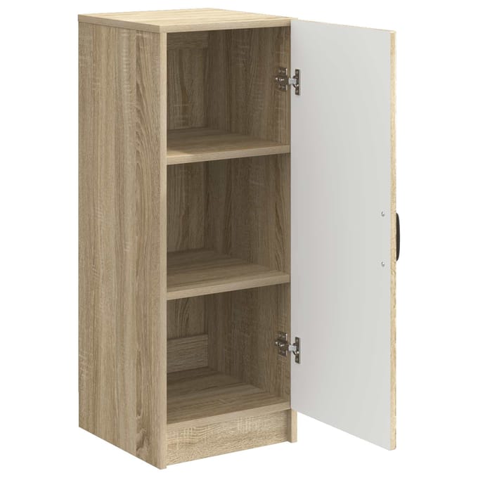 vidaXL - Dressoir - Sonoma - Eiken - 33 - x - 34,5 - x - 87 - cm - Bewerkt - hout