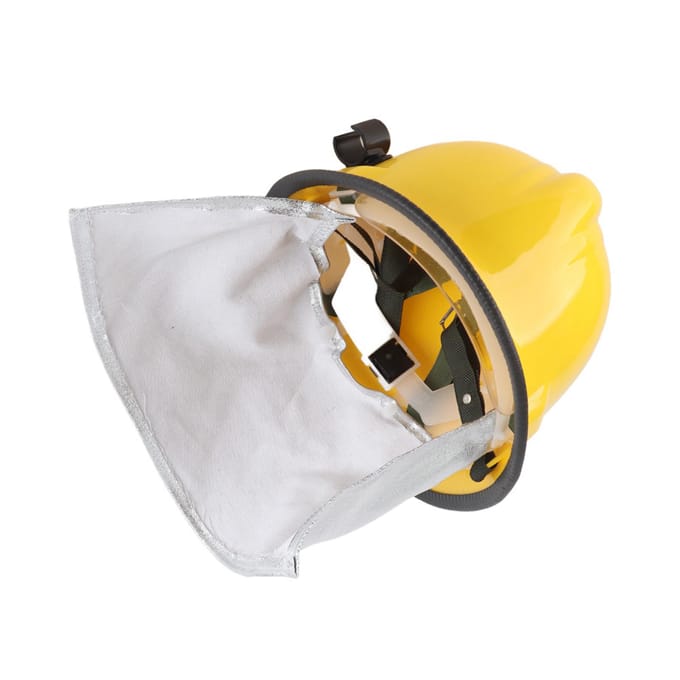 Brandweerhelm met Aluminiumfolie Preventie Vlamvertragend Prikweerstand yellow