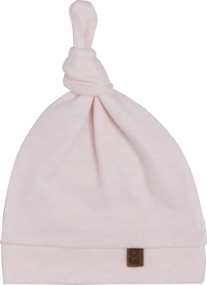 Baby's Only Knoopmutsje Melange - Classic Roze - 0-3 mnd - 100% ecologisch katoen - GOTS