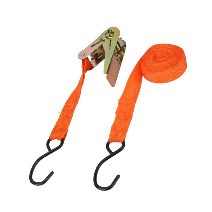 1 Stuks Trekratel Spanbanden Touwen Voor Voertuigtractie 4,5m orange