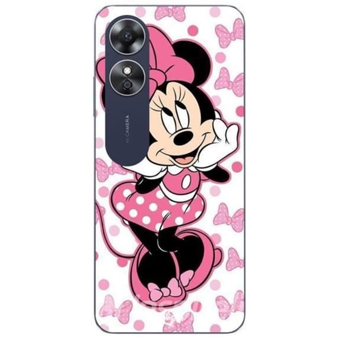 Hoesje - Disney - A17 - Minnie Mouse - Roze - Flexibel - Cartoon roze