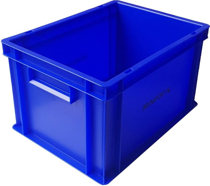 Opbergkist/Stapelbak Blauw 40x30x23,6 cm