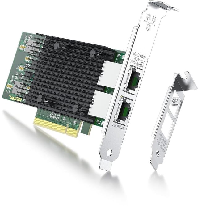Netwerkkaart - Ethernet LAN - Snelle Dataoverdracht - Originele Intel Chip - 10 Gbps - Niet gespecificeerd