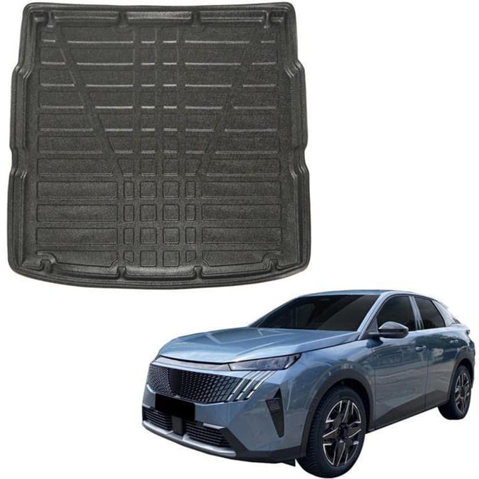 Bac de coffre sur mesure - SCOUTT - Peugeot 3008 (2024+) - Plancher bas - Bord haut - Surface antidérapante