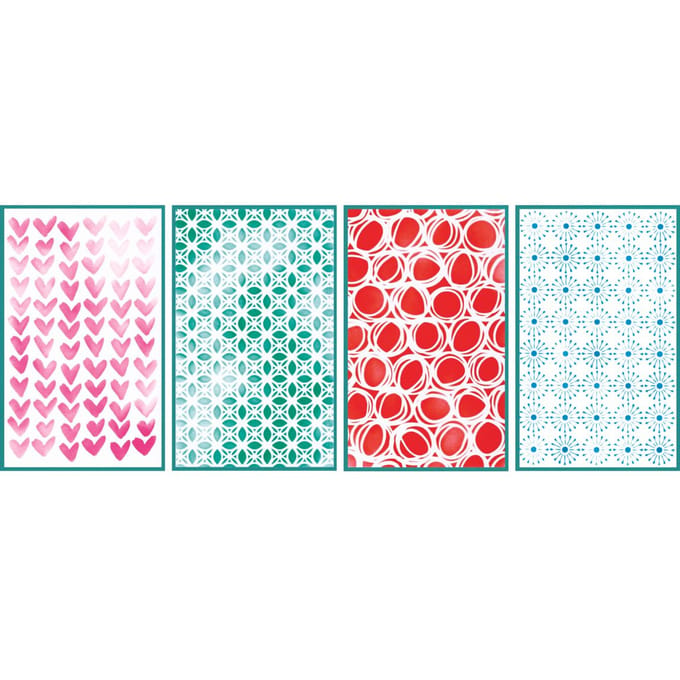 Sizzix Stencil Set "Backgrounds"