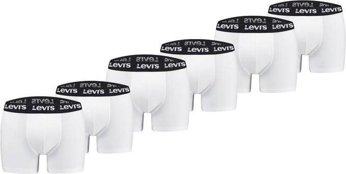 Pack of 6 men's Levis REPEAT LOGO BOXER boxer shorts underwear pants