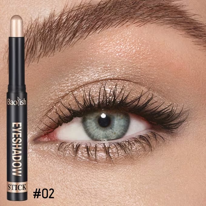 Oogschaduw Stick Licht Champagne – Shimmer Oogschaduw Stick met Romige Textuur – Langhoudende Oogmake-up