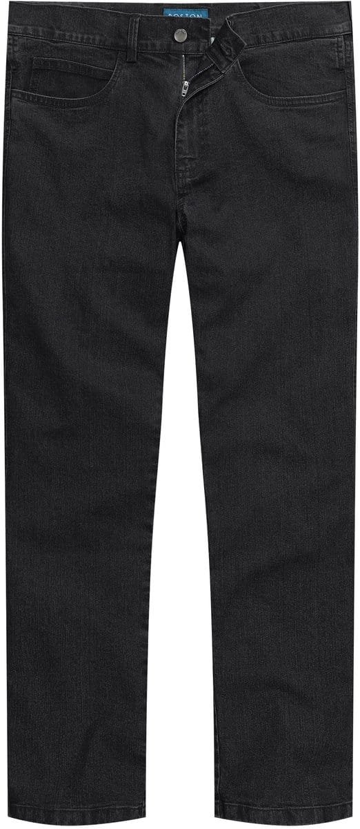 Boston Park - Heren - Jeans traveller-band 5-pocket regular fit - Zwart - Maat 32