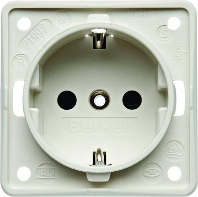 Hager Berker Integro Wandstopcontact (WCD schakelmateriaal) - 941952502 - E2FJM