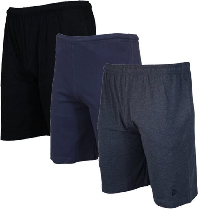 3-Pack Donnay - Ess. joggingshort (Roy) - Sportshort - Black/Navy/Deep blue-marl (589) - maat XL
