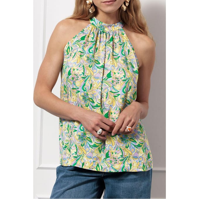 Studio Anneloes Sara Top Multi Color Maat: M | Blouses Outlet | Dames | Groen