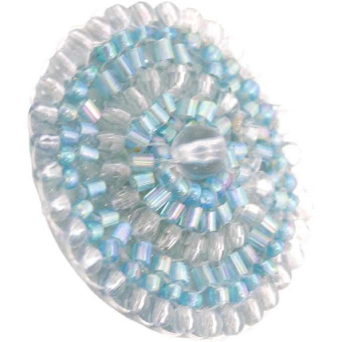 Behave - Ring - Handgemaakte Verstelbare handgemaakte ring met blauwe kralen - Boho-chic