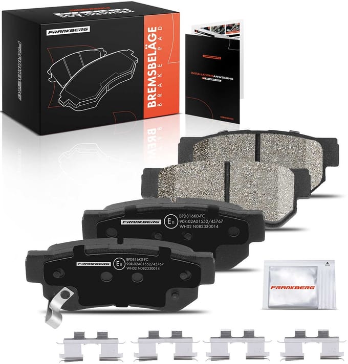 Frankberg 4x Remblokken Achteras voor Hyundai
