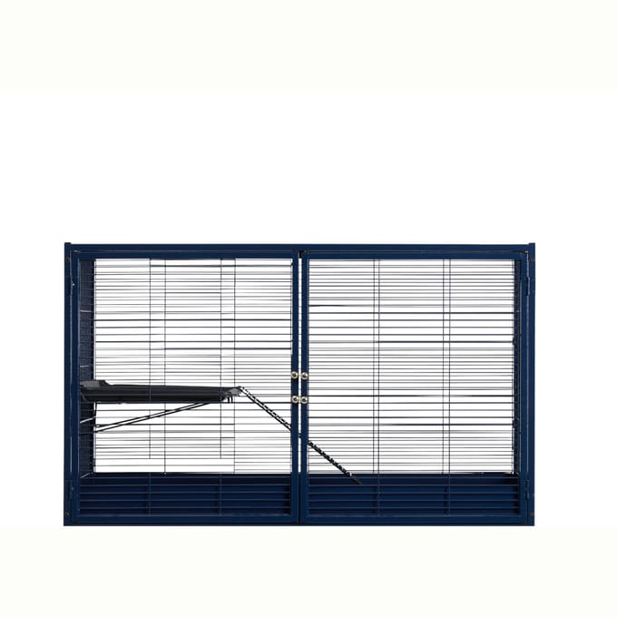 Savic Royal Suite Single Unit 100, marineblauw Aanbouwunit: 99,8x63,2x61cm klein dier