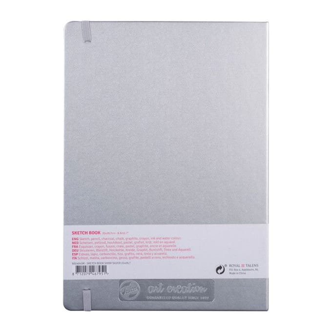 Talens Art Creation Schetsboek Blinkend Zilver 21 x 29.7 cm 140 g 80 Vellen