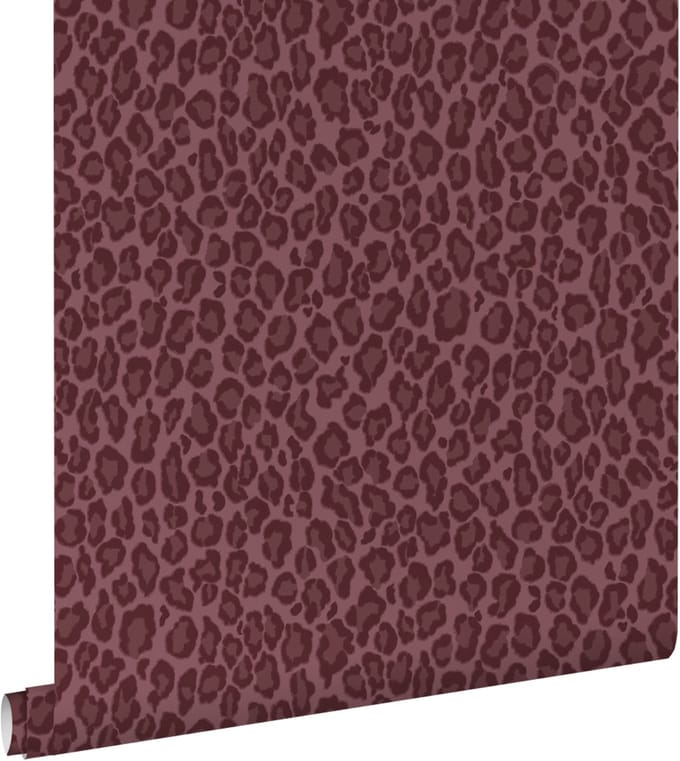 ESTAhome behang panterprint donker paars - 50 x 900 cm - 132205