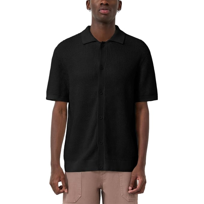s.Oliver -qs Pullover Shortsleeve Black Taglia: M | Maglioni a maglia Outlet | Uomo | Nero