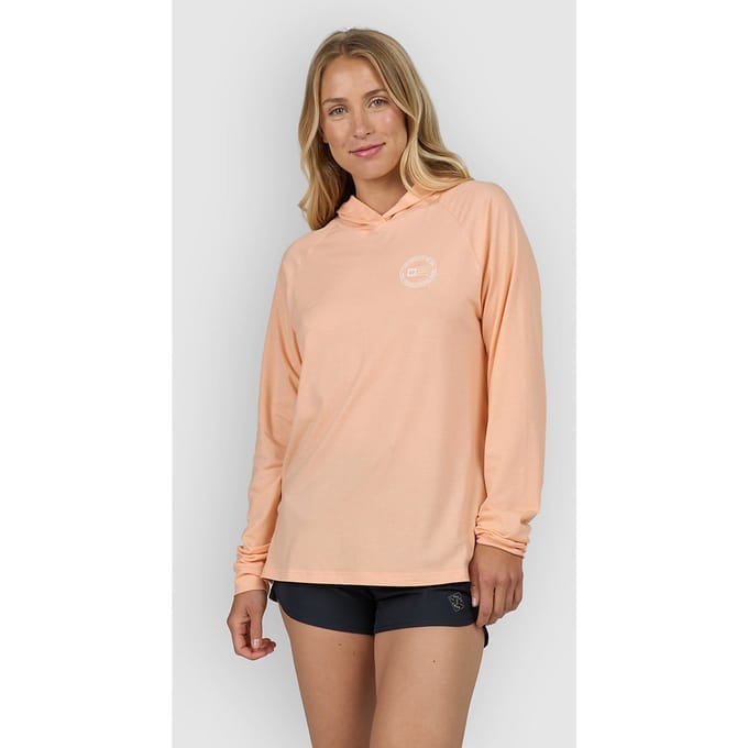 Salty Crew Circled Tech Hoody Longsleeve Lycra oranje