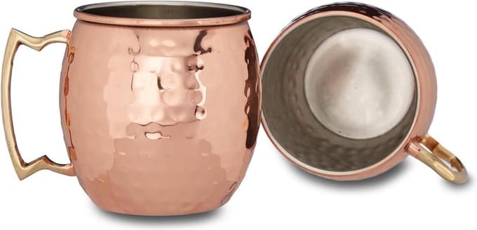Ernesto Moscow mule Koperen bekers 2 stuks 510ML
