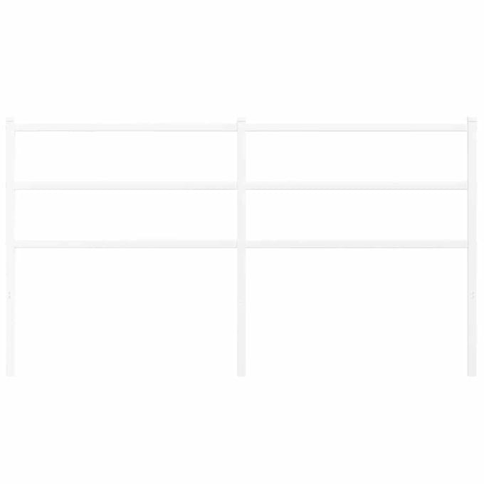 vidaXL - Vervangend - hoofdbord - 160 - cm - metaal - wit