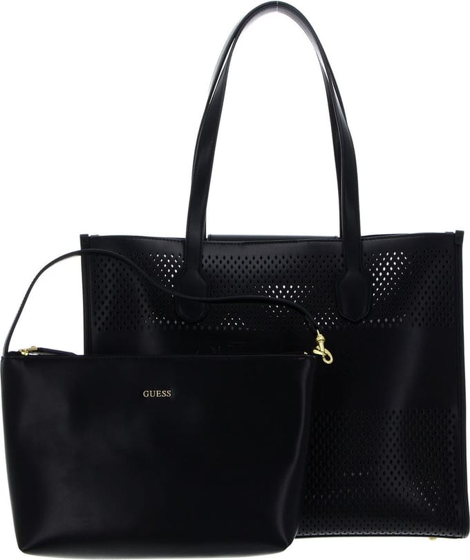 GUESS Schoudertas Katey Perf Tote Black Zwart