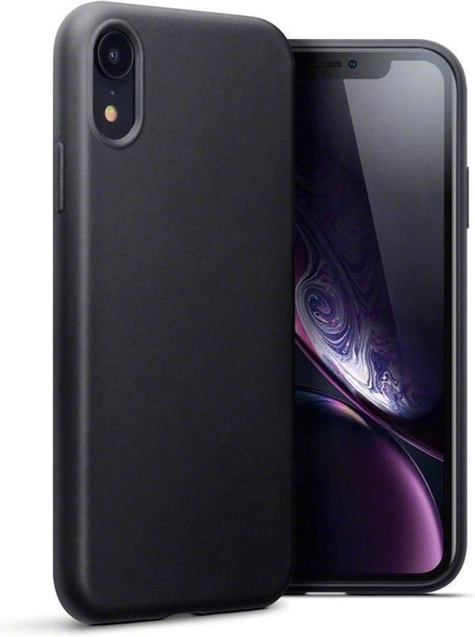 HB Hoesje Geschikt voor Apple iPhone XR - Zwart - Siliconen Back Cover
