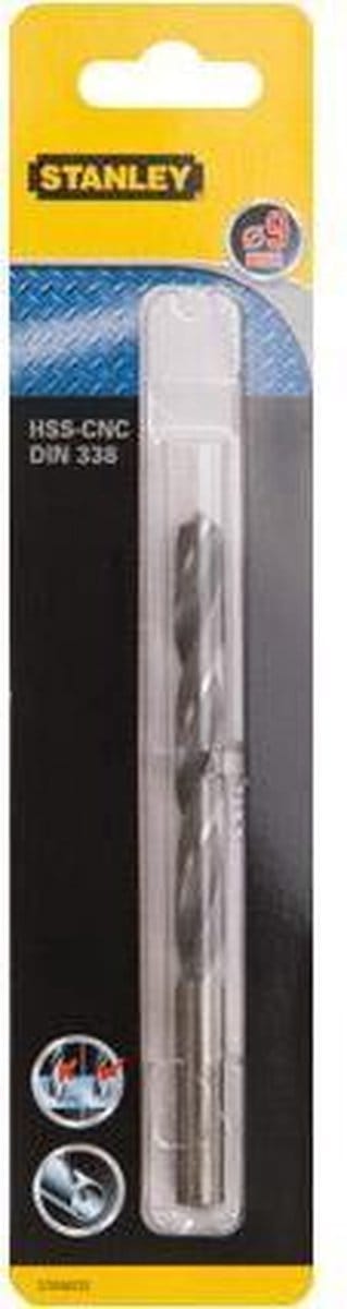 Stanley metaalboor 9 mm HSS-CNC STA50722
