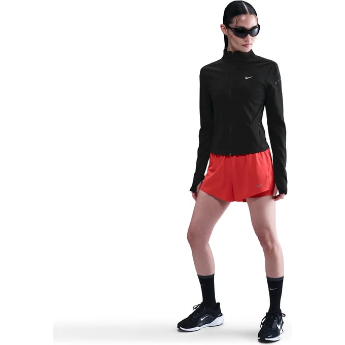 Nike Swift Half-Zip Hardloopshirt Dames-Zwart,Zilver