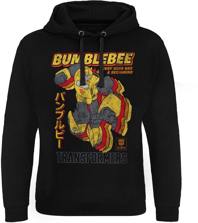 Transformers Bumblebee - Every Hero Has A Beginning Epic-hoodie, zwart
