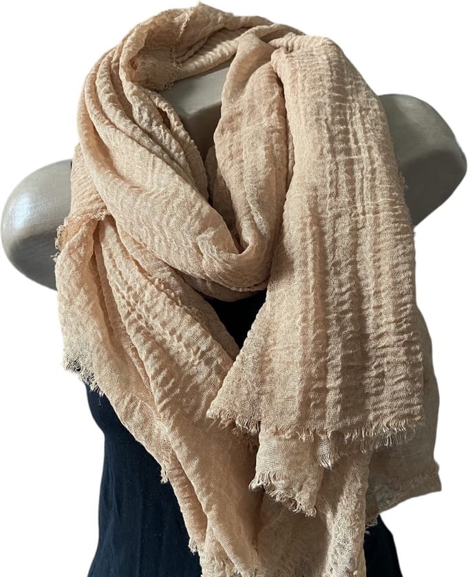 Dames effen kleur sjaal 47# CAMEL