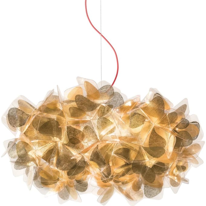 Slamp hanglamp Clizia Mama Non Mama, Ø53cm, goud/rood