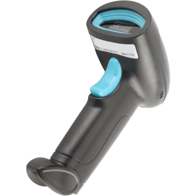 2.4G Draadloze Barcodescanner Slimme Spraak 1D 2D Barcodes Handheld Scangeweer voor Winkel Magazijn gray