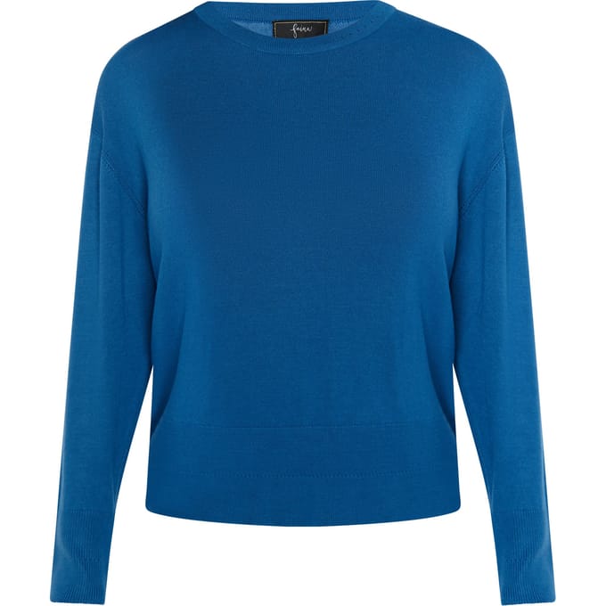 Faina Gebreide trui Dames blauw