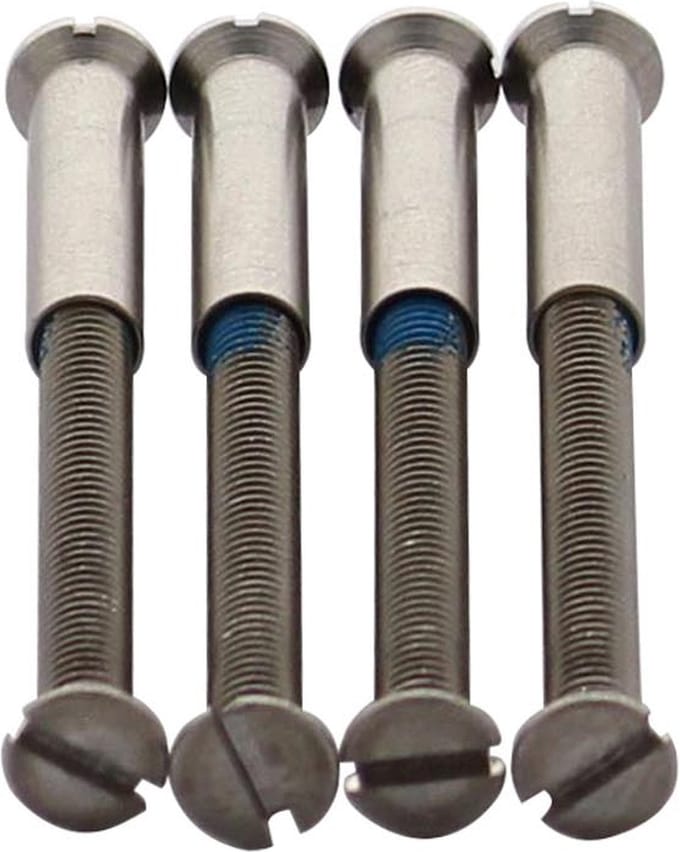 Intersteel 4 Patentboutjes m4x40mm met hulsjes m4 rvs