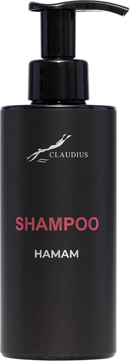 Shampoo Hamam 300 ml - met pomp - zwarte fles - haarverzorging