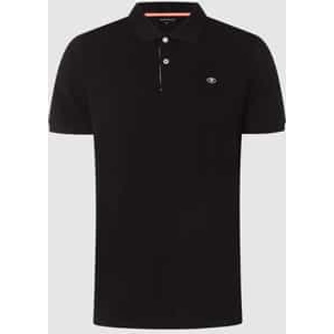 Tom Tailor - Piqué-poloshirt van katoen - Maat L - Black