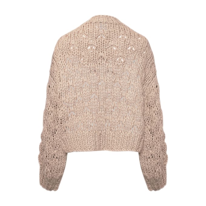 Karen gebreide cardigan in grijs