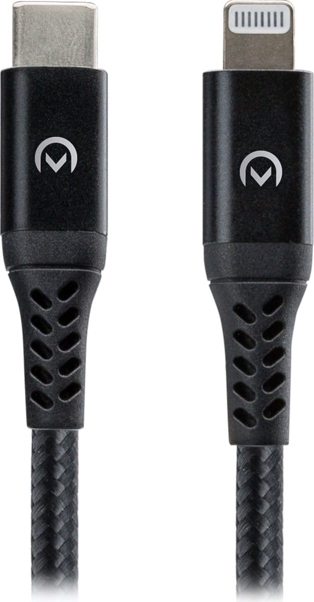 Mobilize USB-C naar Apple Lightning Kabel MFI 2 Meter - Zwart